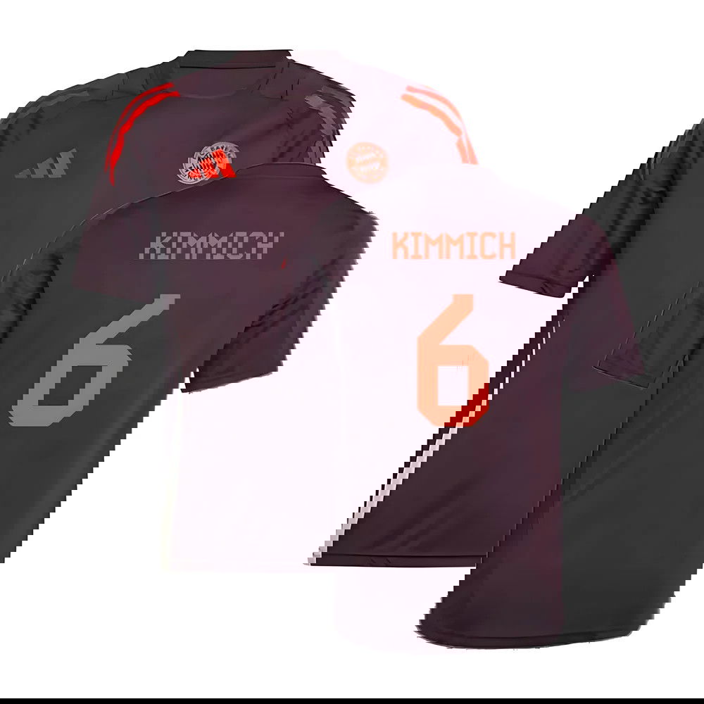2024-2025 Bayern Munich Training Shirt (Shadow Maroon) - Kids (Kimmich 6)