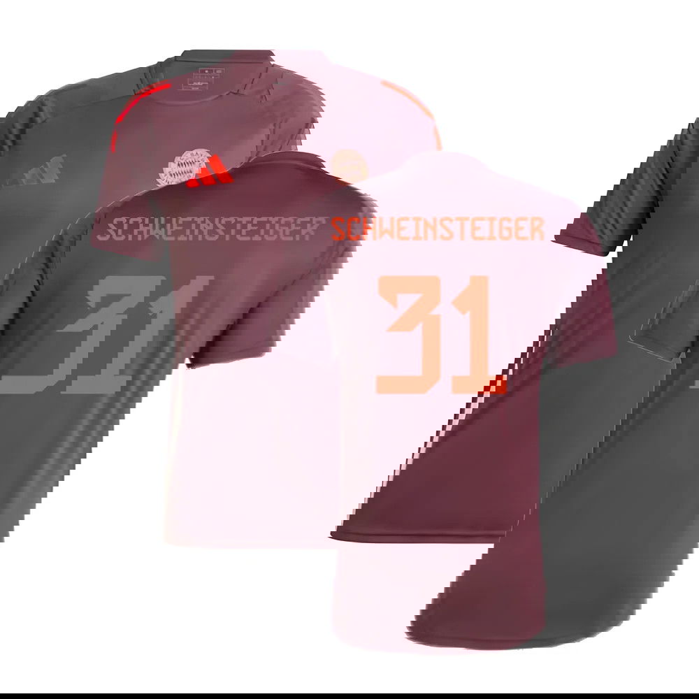 2024-2025 Bayern Munich Training Shirt (Shadow Maroon) (Schweinsteiger 31)