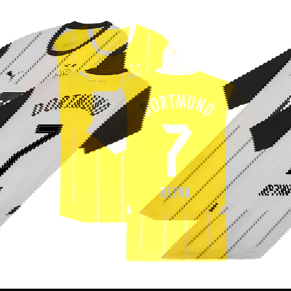 2024-2025 Borussia Dortmund Authentic Home Shirt (Reyna 7)