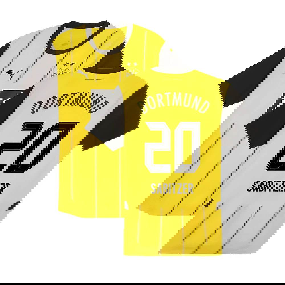 2024-2025 Borussia Dortmund Authentic Home Shirt (Sabitzer 20)