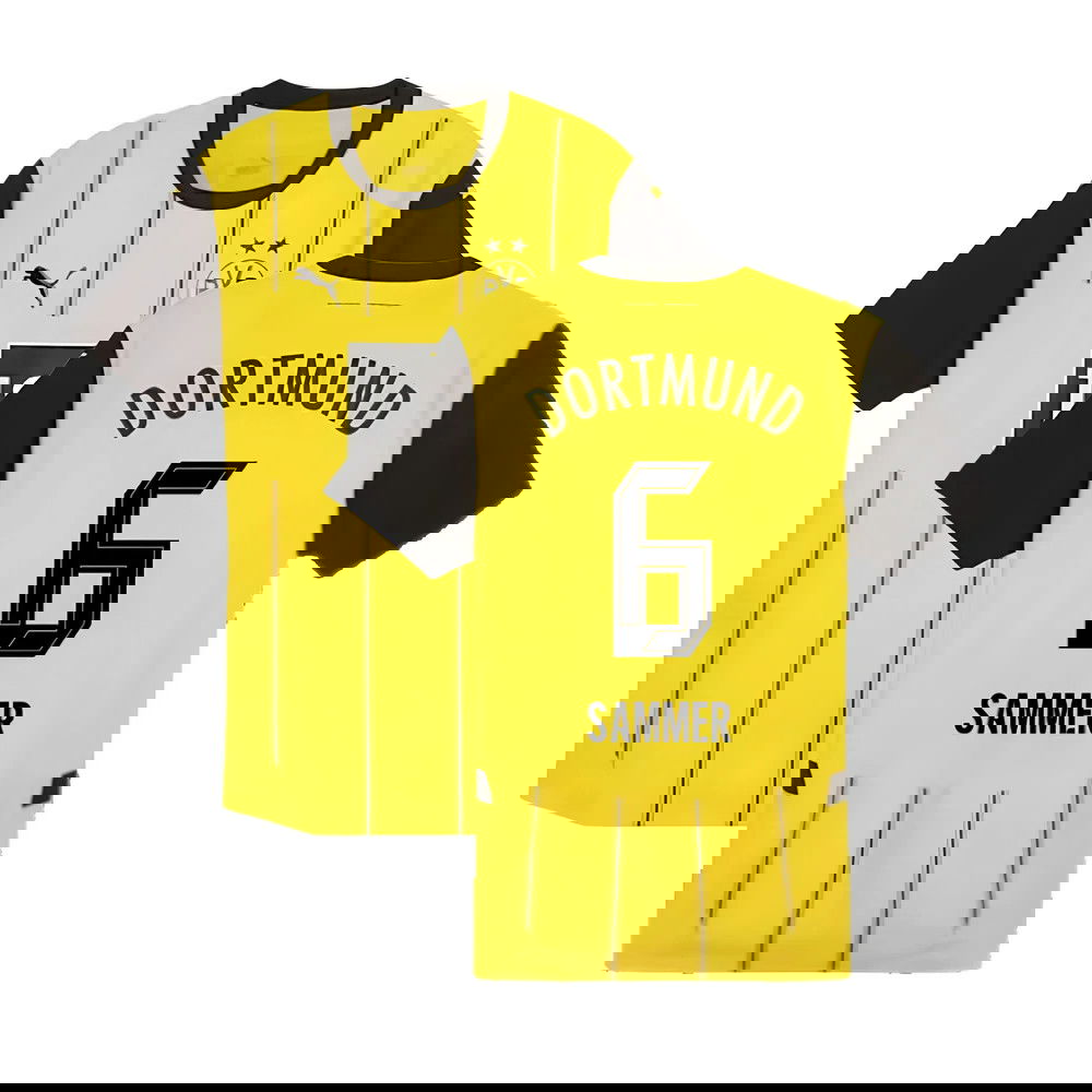 2024-2025 Borussia Dortmund Authentic Home Shirt (Sammer 6)