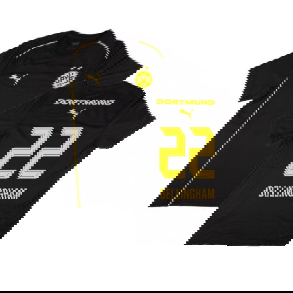 2024-2025 Borussia Dortmund Casuals Tee (Black) (Bellingham 22)