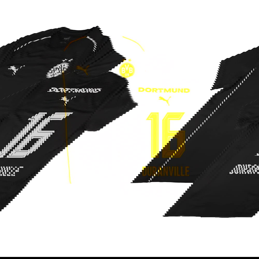 2024-2025 Borussia Dortmund Casuals Tee (Black) (Duranville 16)