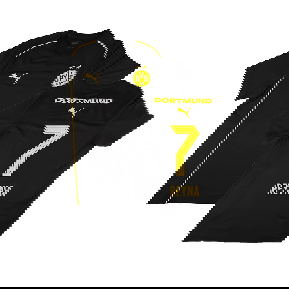 2024-2025 Borussia Dortmund Casuals Tee (Black) (Reyna 7)