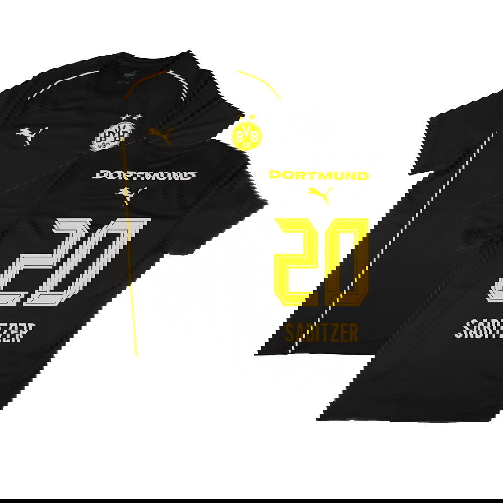 2024-2025 Borussia Dortmund Casuals Tee (Black) (Sabitzer 20)