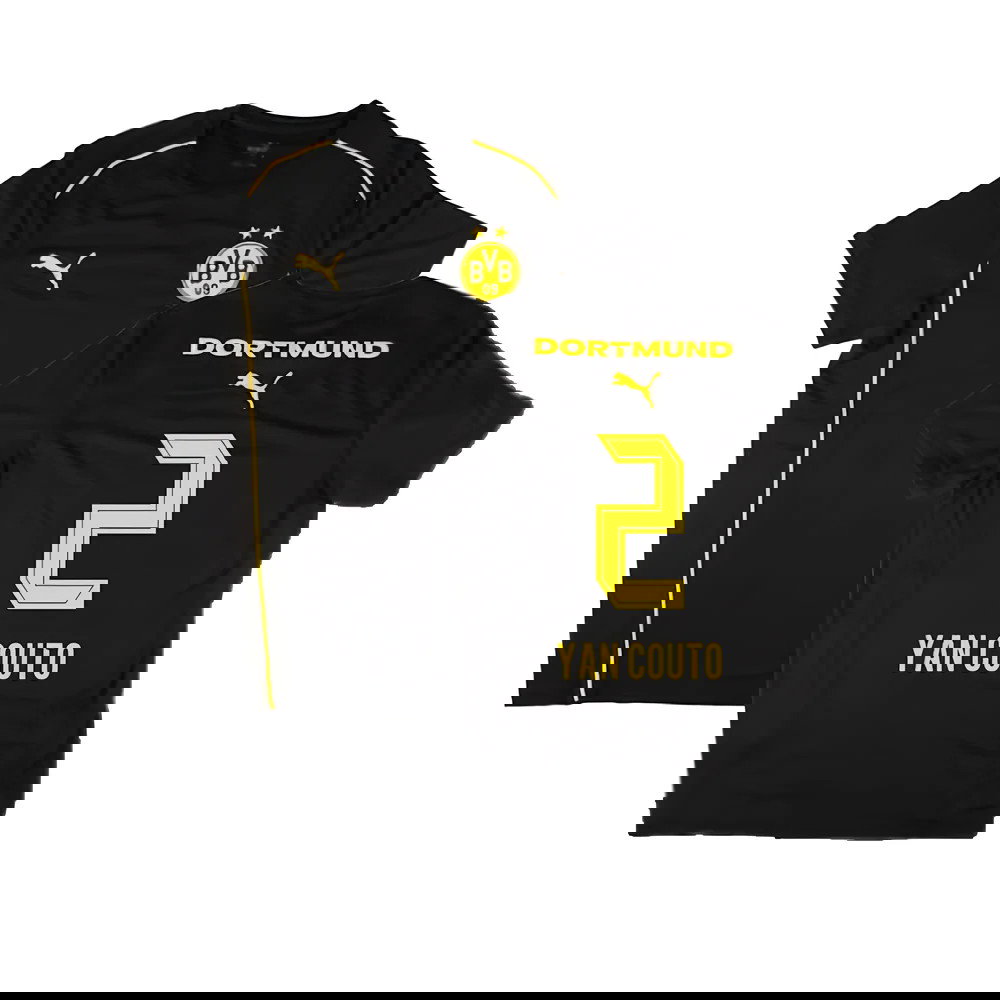 2024-2025 Borussia Dortmund Casuals Tee (Black) (Yan Couto 2)