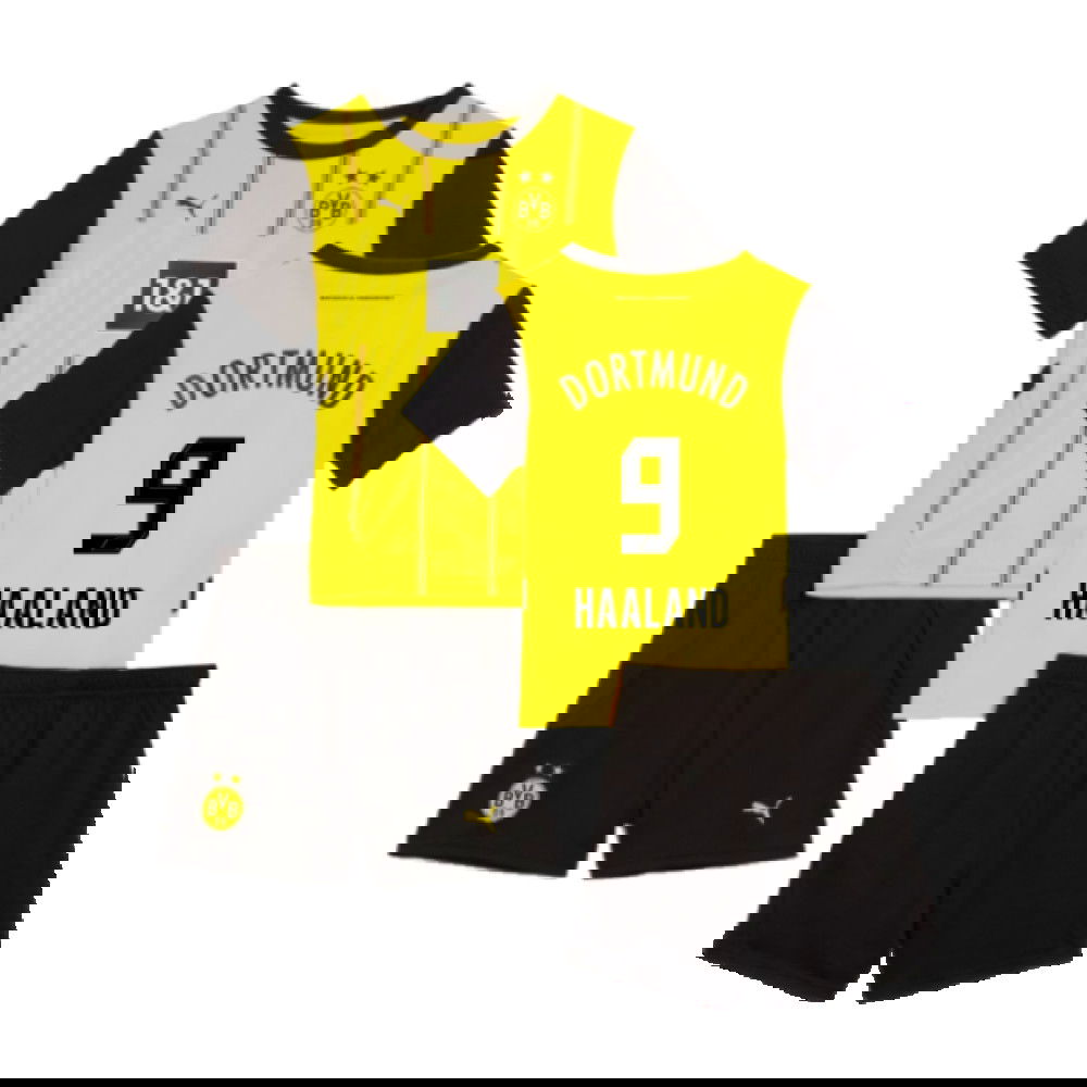 2024-2025 Borussia Dortmund Home Mini Kit (Haaland 9)