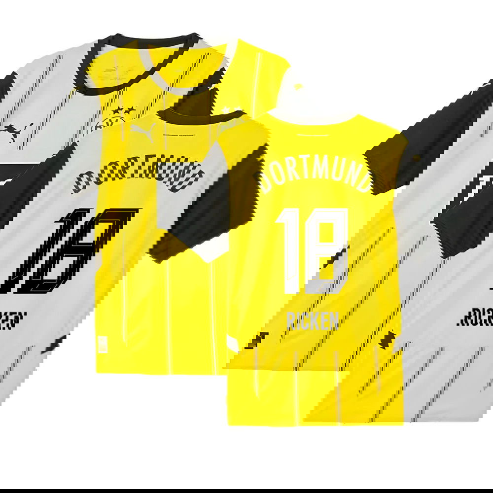 2024-2025 Borussia Dortmund Home Shirt (Ricken 18)