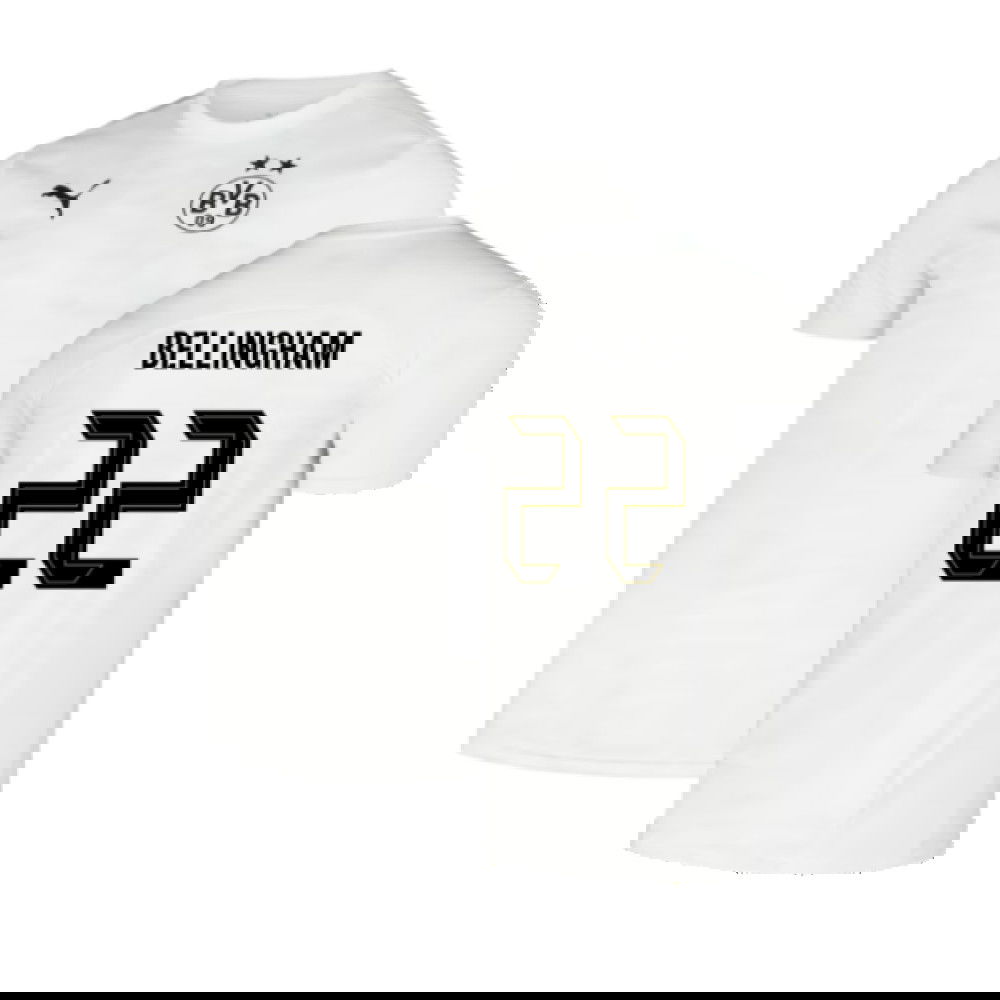 2024-2025 Borussia Dortmund Pre-Match Shirt (White) (Bellingham 22)