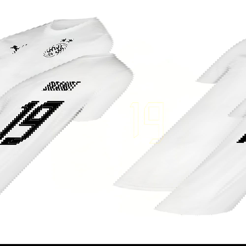 2024-2025 Borussia Dortmund Pre-Match Shirt (White) (Brandt 19)