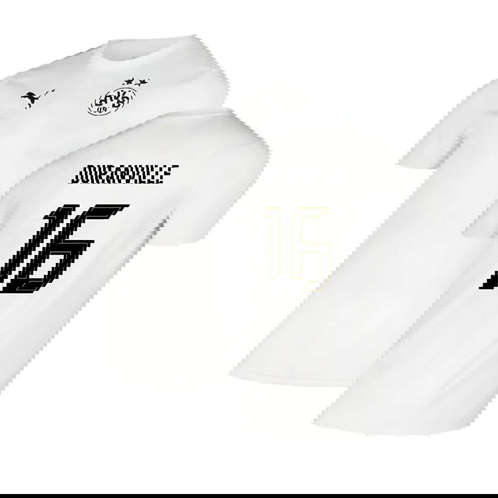 2024-2025 Borussia Dortmund Pre-Match Shirt (White) (Duranville 16)