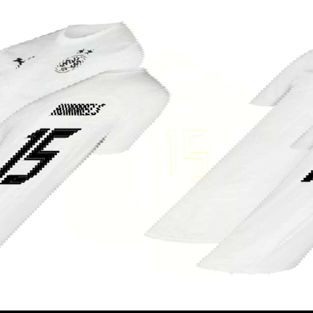 2024-2025 Borussia Dortmund Pre-Match Shirt (White) (Hummels 15)