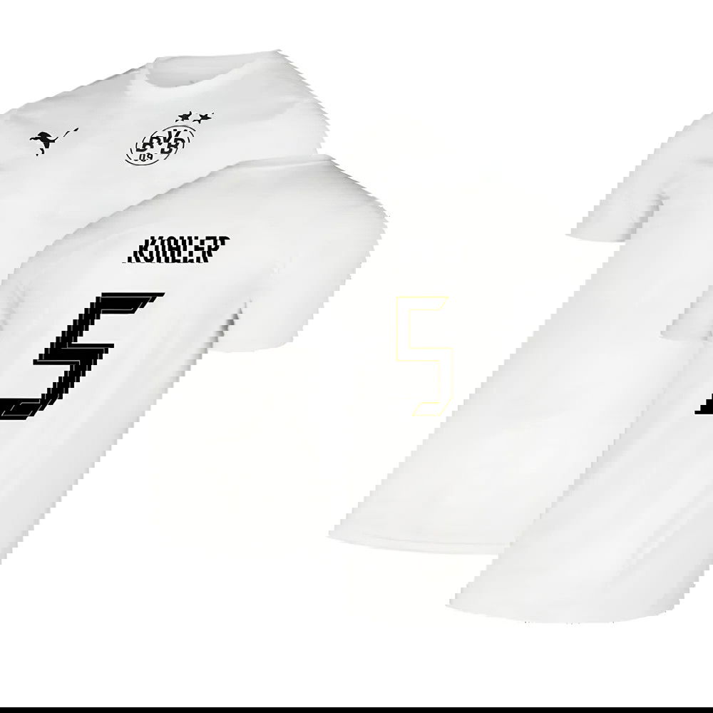 2024-2025 Borussia Dortmund Pre-Match Shirt (White) (Kohler 5)