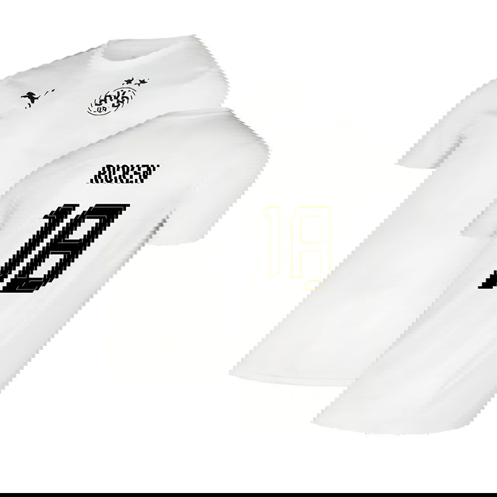 2024-2025 Borussia Dortmund Pre-Match Shirt (White) (Ricken 18)