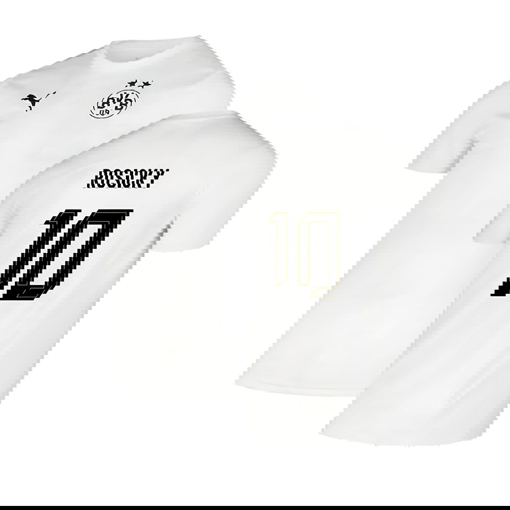 2024-2025 Borussia Dortmund Pre-Match Shirt (White) (Rosicky 10)
