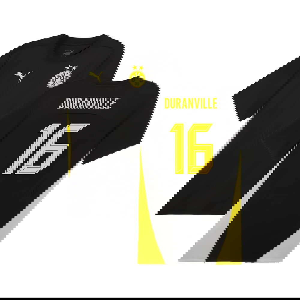 2024-2025 Borussia Dortmund Training Shirt (Black) (Duranville 16)