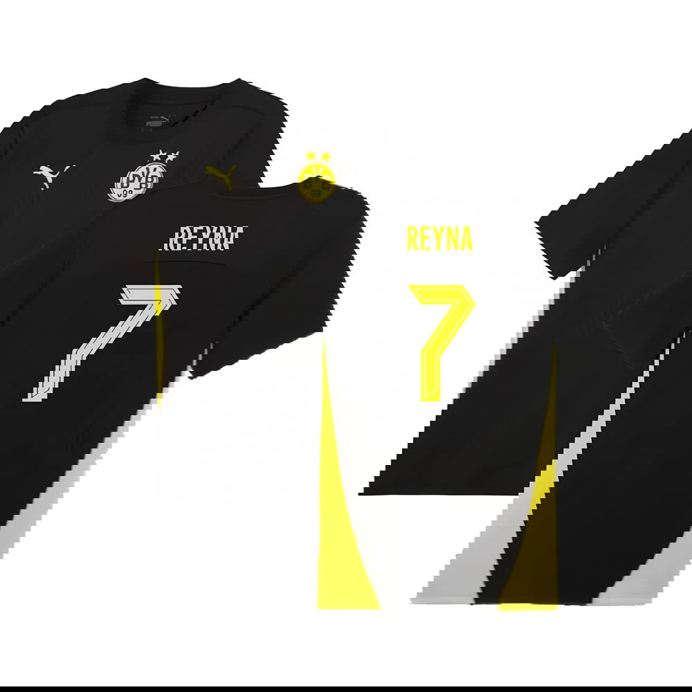 2024-2025 Borussia Dortmund Training Shirt (Black) (Reyna 7)