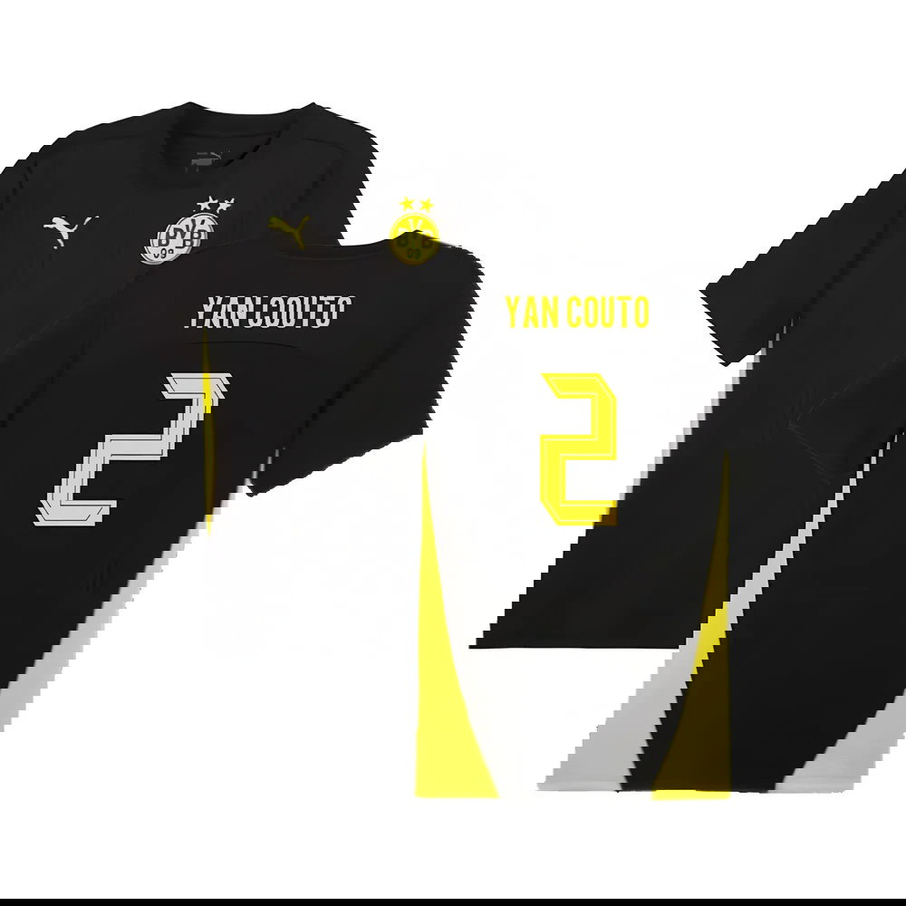 2024-2025 Borussia Dortmund Training Shirt (Black) (Yan Couto 2)