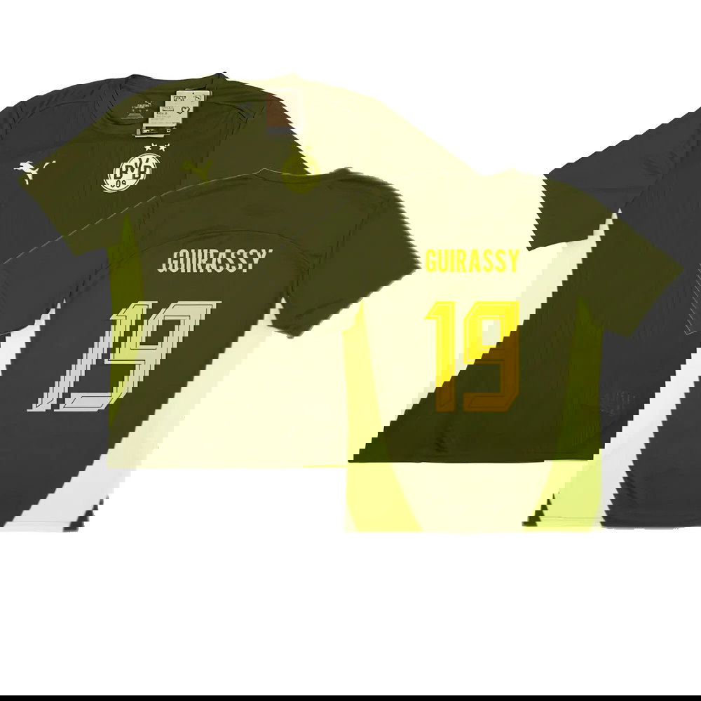 2024-2025 Borussia Dortmund Training Shirt (Myrtle) (Guirassy 19)