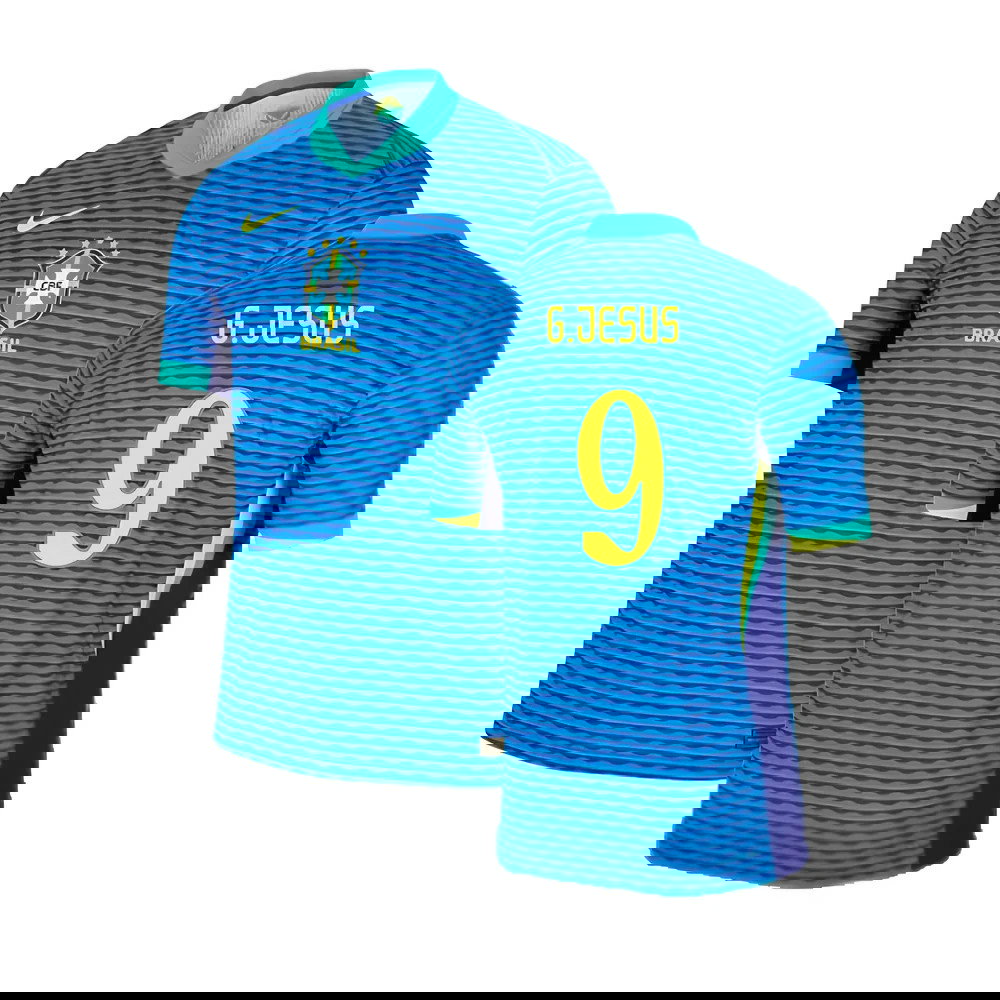 2024-2025 Brazil Away Dri-Fit ADV Match Shirt (G.Jesus 9)