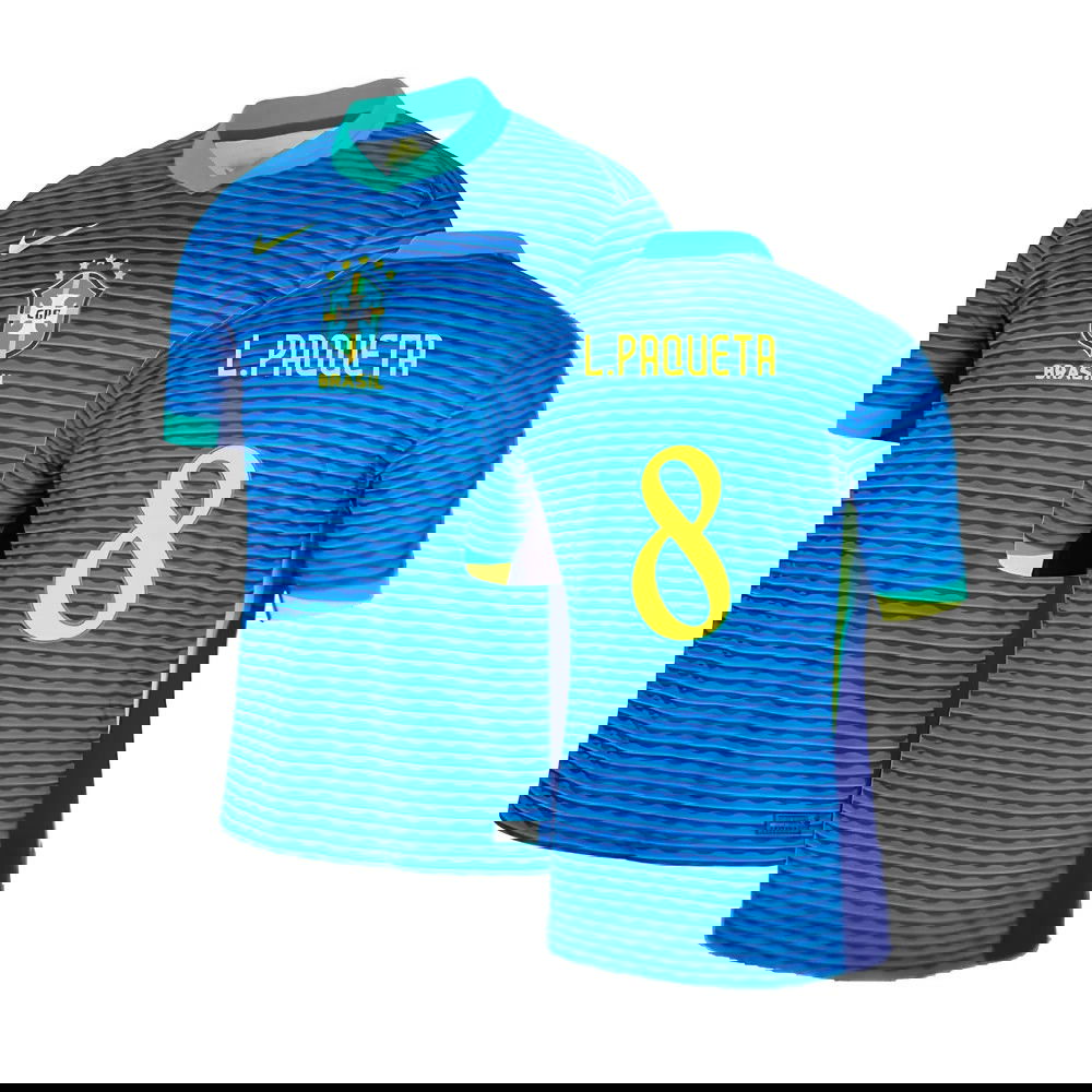2024-2025 Brazil Away Shirt (L.Paqueta 8)