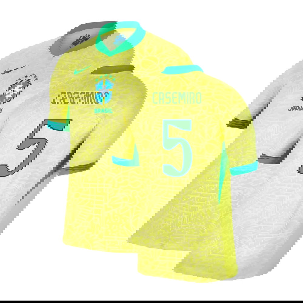 2024-2025 Brazil Home Shirt (Casemiro 5)