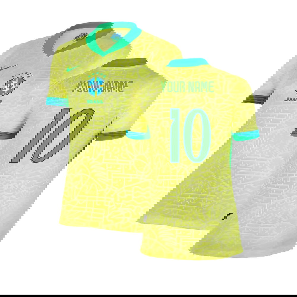 2024-2025 Brazil Home Shirt (Womens) (Your Name)