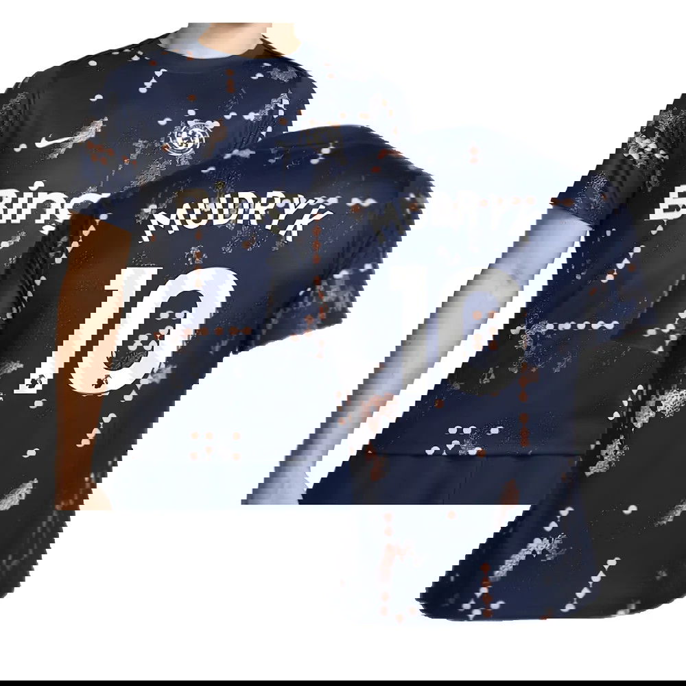 2024-2025 Chelsea Academy Pro Pre-Match Shirt (Obsidian) (Mudryk 10)