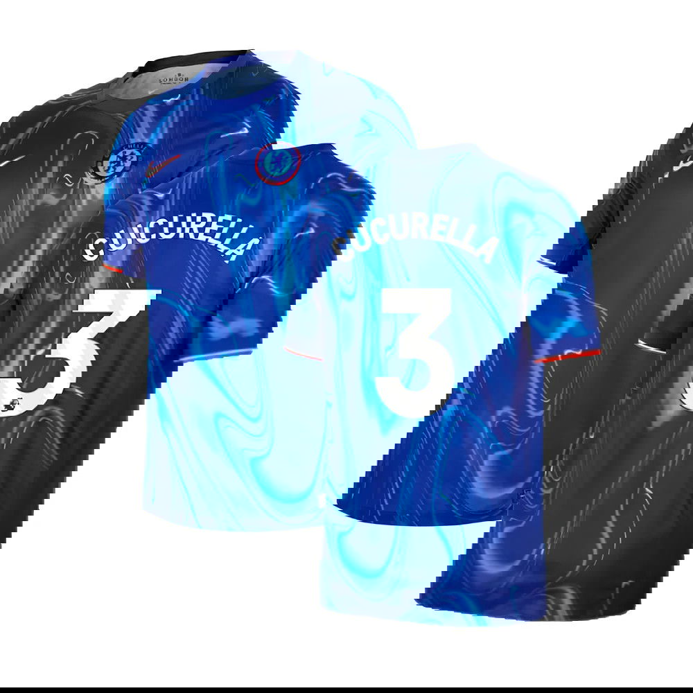 2024-2025 Chelsea Home Shirt (Cucurella 3)