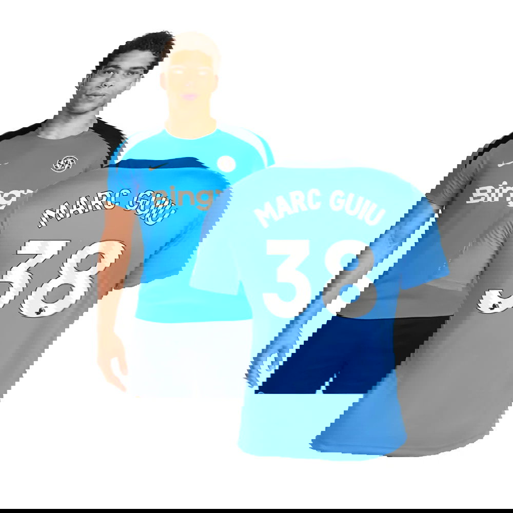 2024-2025 Chelsea Strike Dri-FIT Knit Shirt (Light Photo Blue) (Marc Guiu 38)