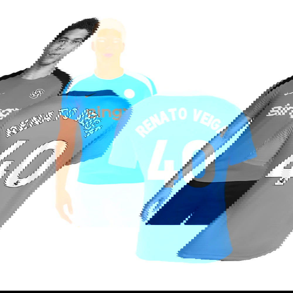 2024-2025 Chelsea Strike Dri-FIT Knit Shirt (Light Photo Blue) (Renato Veiga 40)