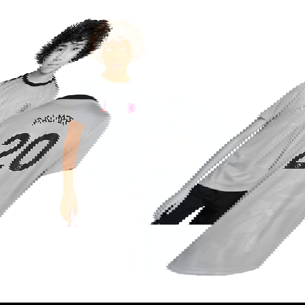 2024-2025 Chelsea Third Academy Pre-Match Shirt (Grey) - Kids (Palmer 20)