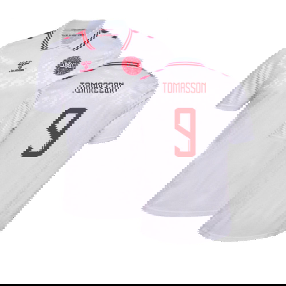 2024-2025 Denmark Away Shirt (Tomasson 9)