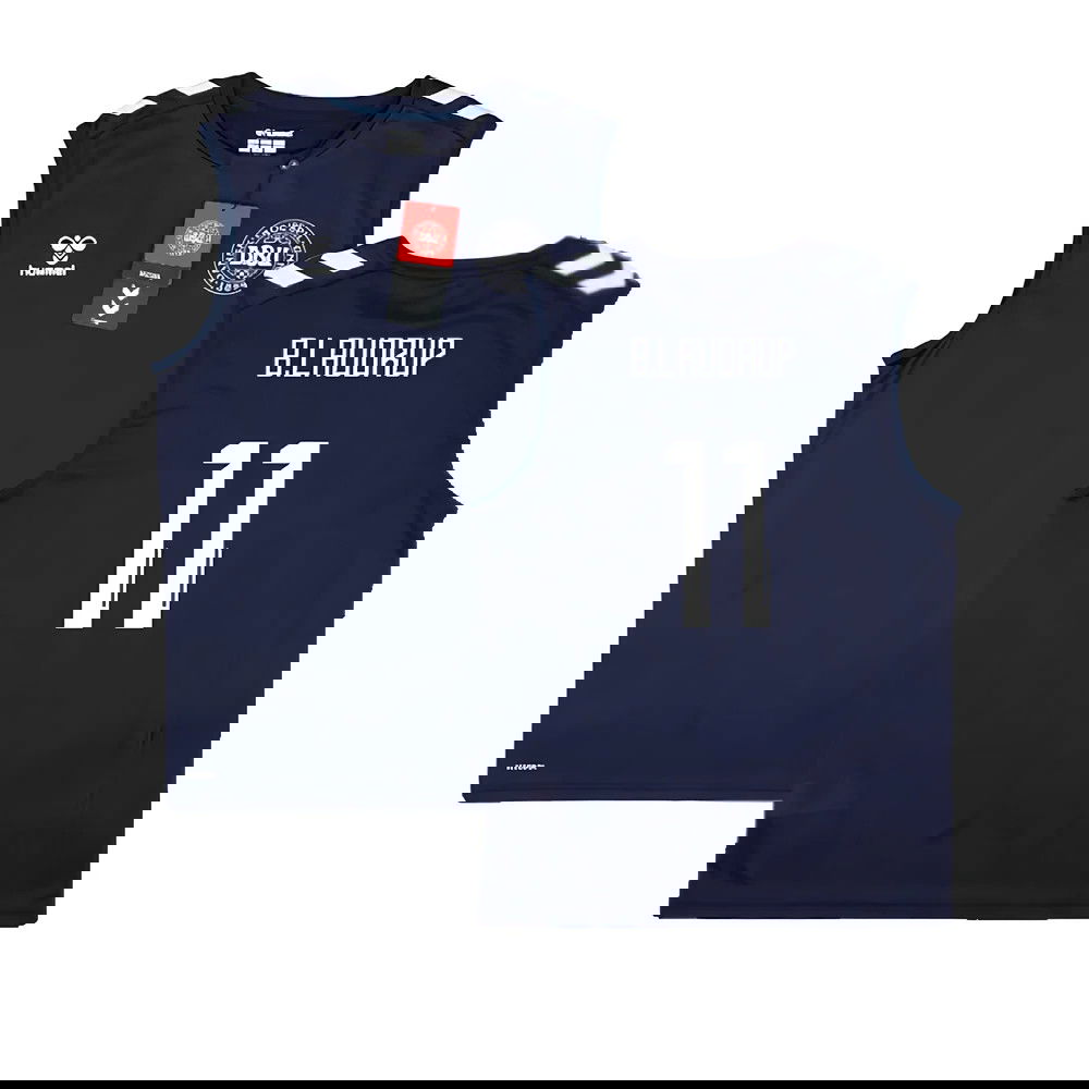 2024-2025 Denmark Sleeveless Training Jersey (Marine) (B.Laudrup 11)