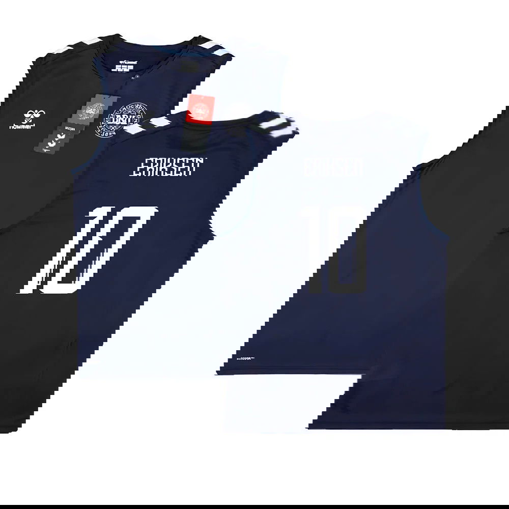 2024-2025 Denmark Sleeveless Training Jersey (Marine) (Eriksen 10)