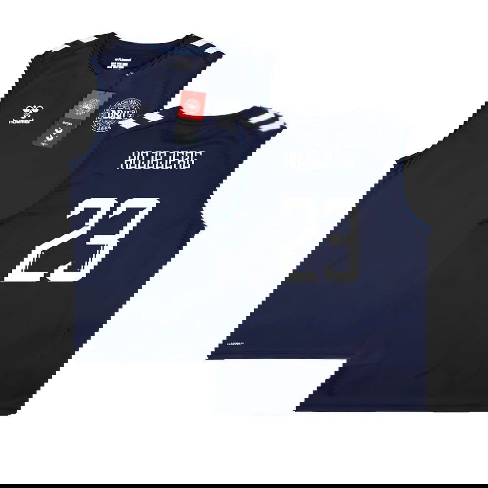 2024-2025 Denmark Sleeveless Training Jersey (Marine) (Hojbjerg 23)