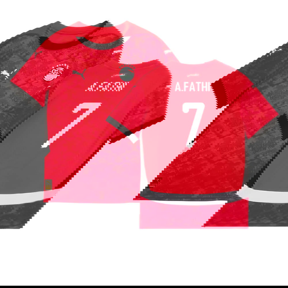 2024-2025 Egypt Home Shirt (Kids) (A.Fathi 7)