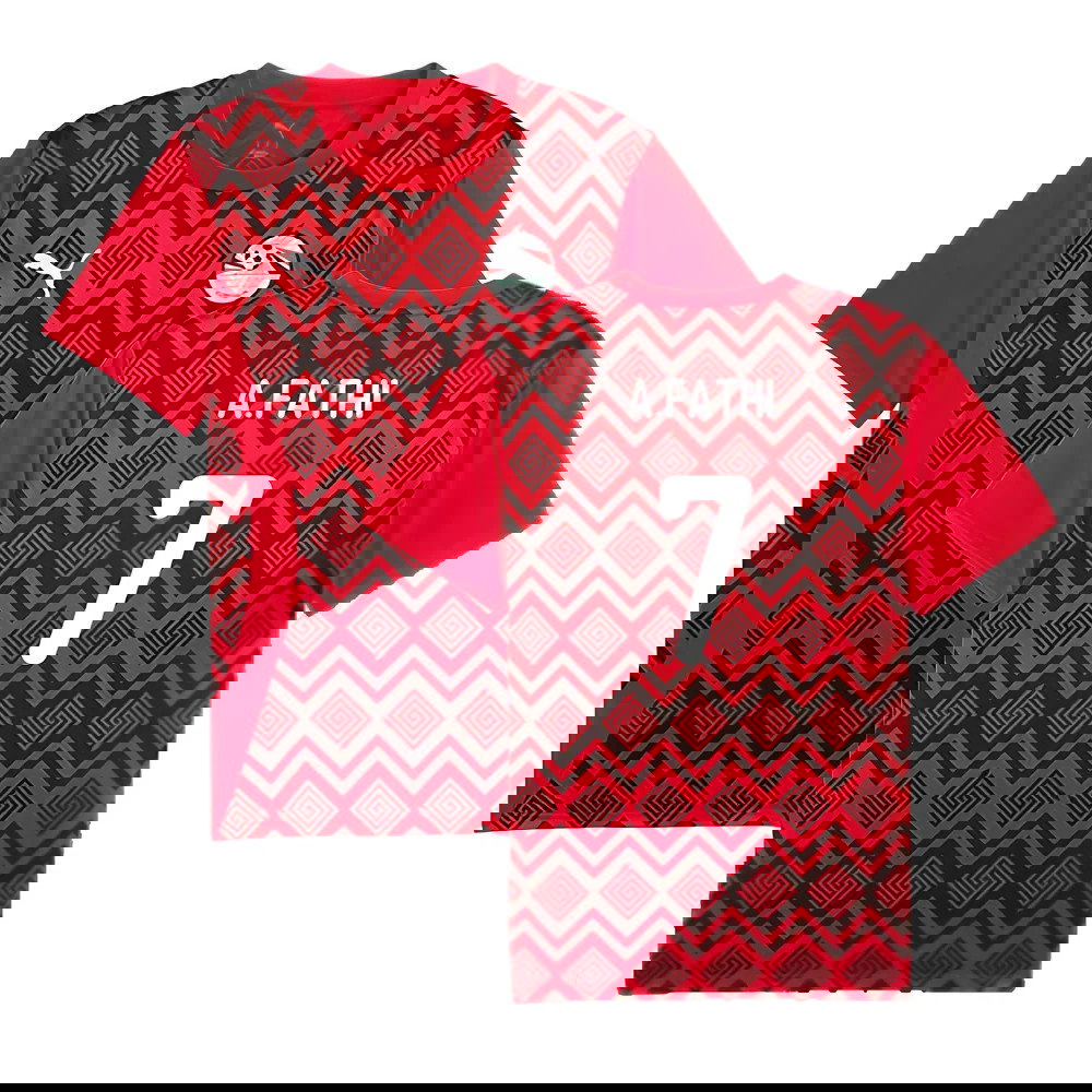 2024-2025 Egypt Prematch SS Jersey (Red) (A.Fathi 7)