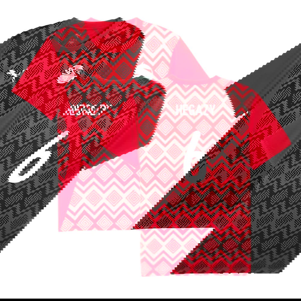 2024-2025 Egypt Prematch SS Jersey (Red) (Hegazy 6)