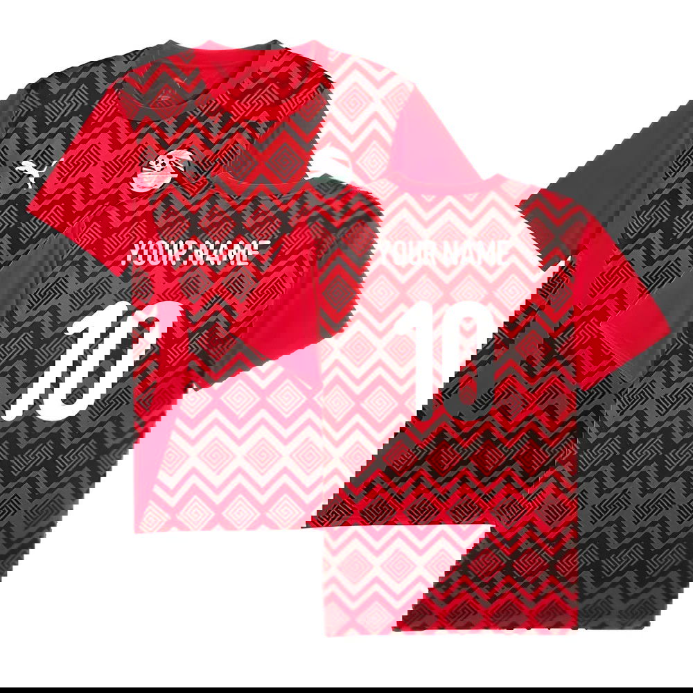 2024-2025 Egypt Prematch SS Jersey (Red) (Your Name)