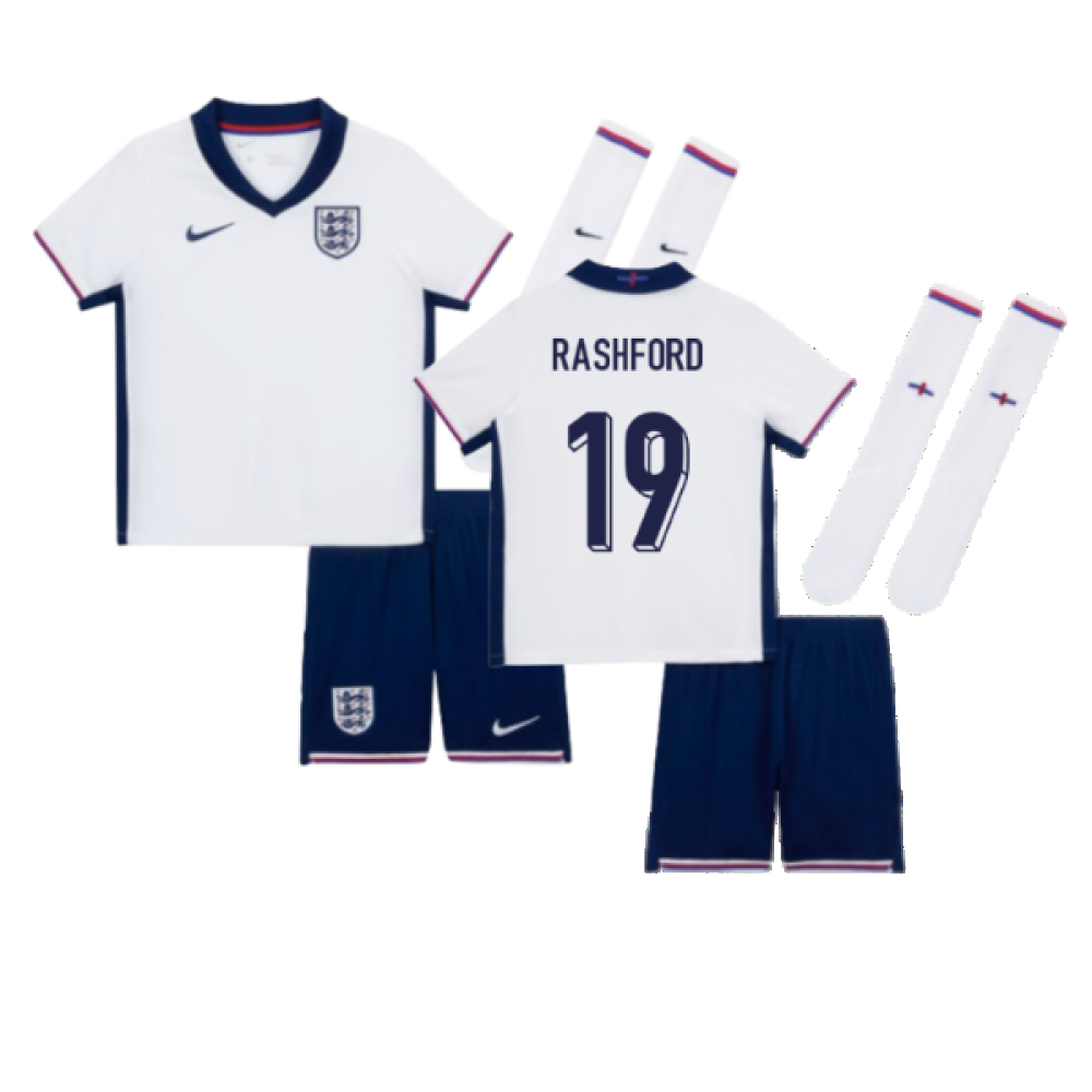 2024-2025 England Home Mini Kit (Rashford 19)