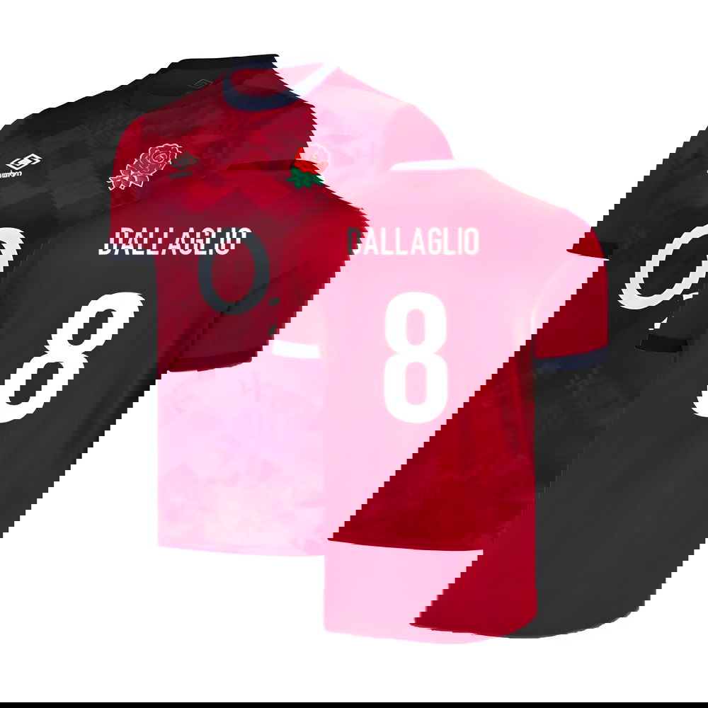 2024-2025 England Rugby Alternate Replica Jersey (Dallaglio 8)