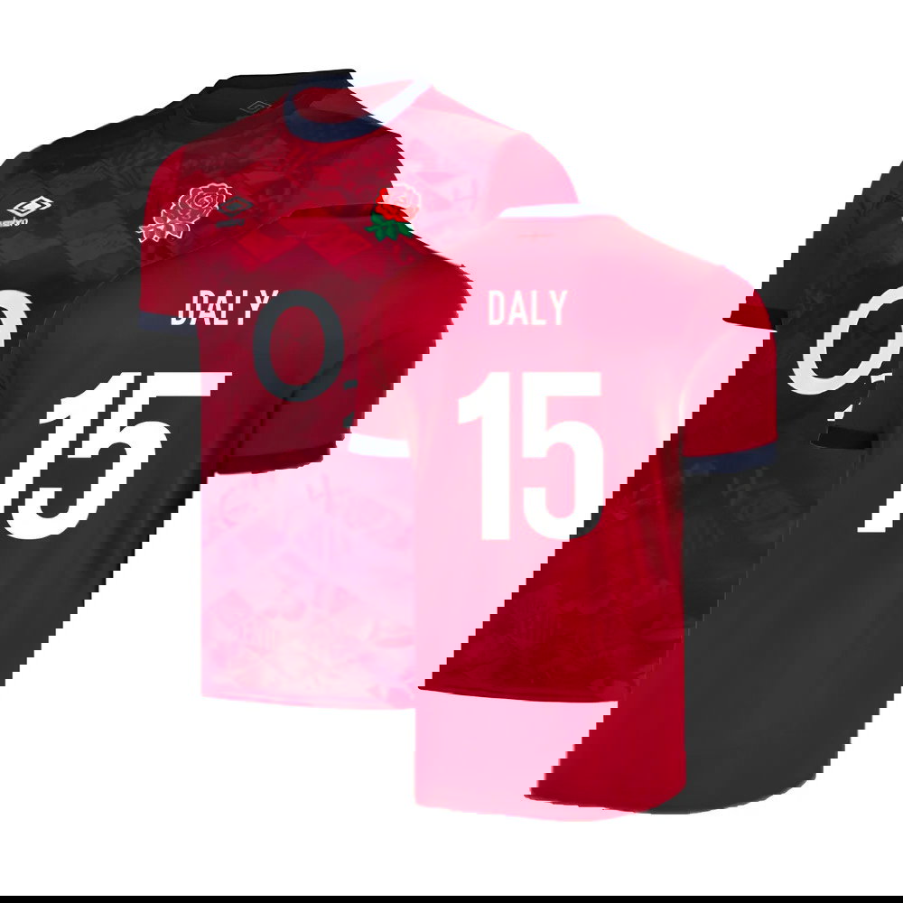 2024-2025 England Rugby Alternate Replica Jersey (Daly 15)