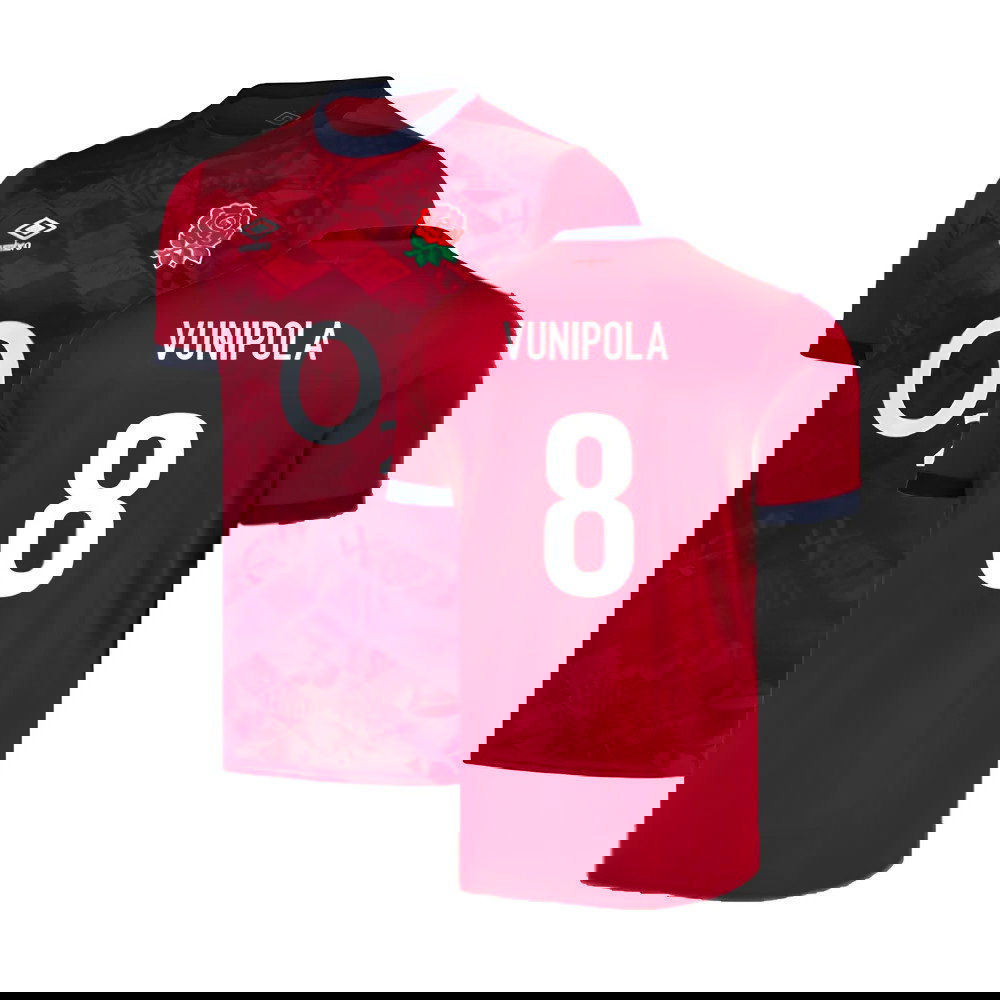2024-2025 England Rugby Alternate Replica Jersey (Vunipola 8)
