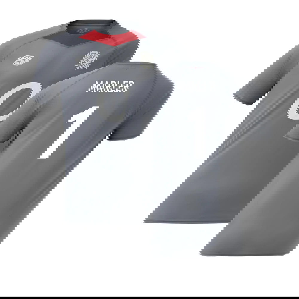 2024-2025 England Rugby Relaxed O2 Training Jersey (Grey) (Marler 1)