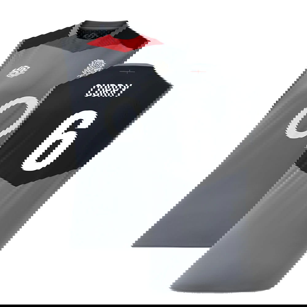 2024-2025 England Rugby Sleeveless Jersey O2 (Grey) (Curry 6)