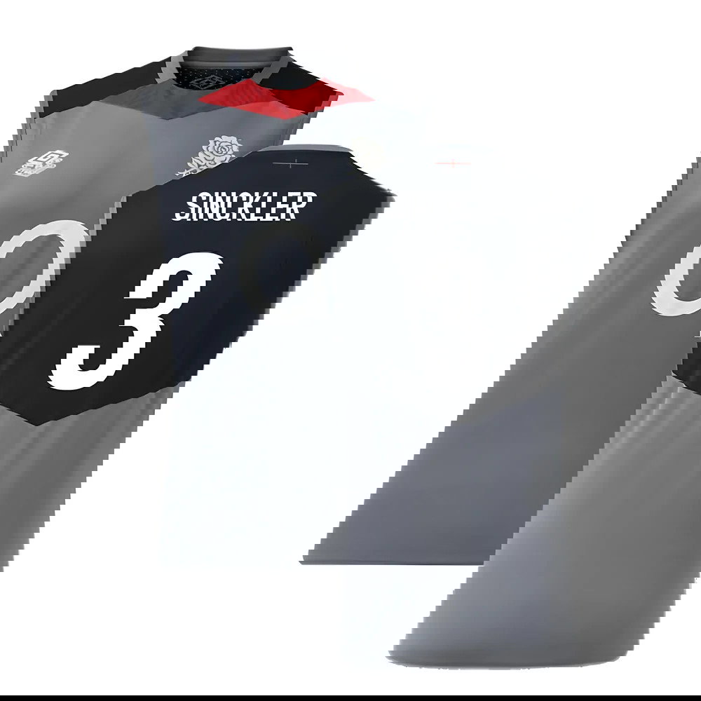 2024-2025 England Rugby Sleeveless Jersey O2 (Grey) (Sinckler 3)
