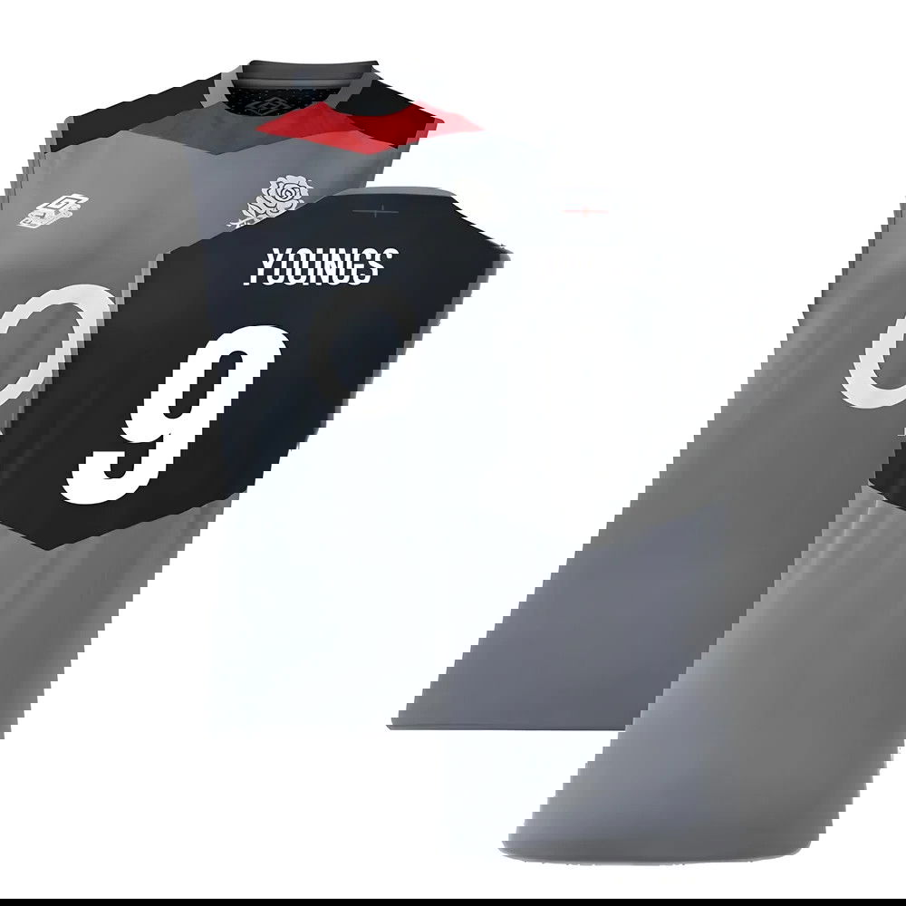 2024-2025 England Rugby Sleeveless Jersey O2 (Grey) (Youngs 9)