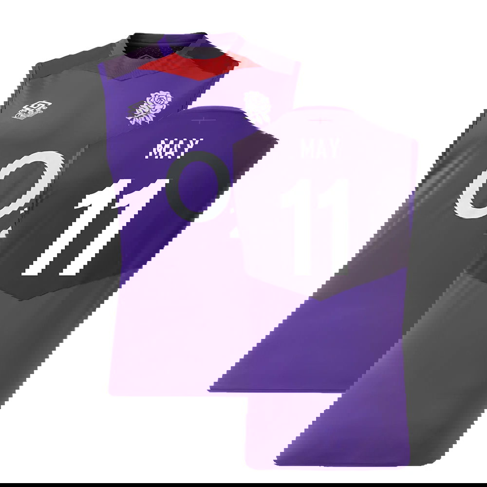2024-2025 England Rugby Sleeveless Jersey (Violet) - Kids (May 11)