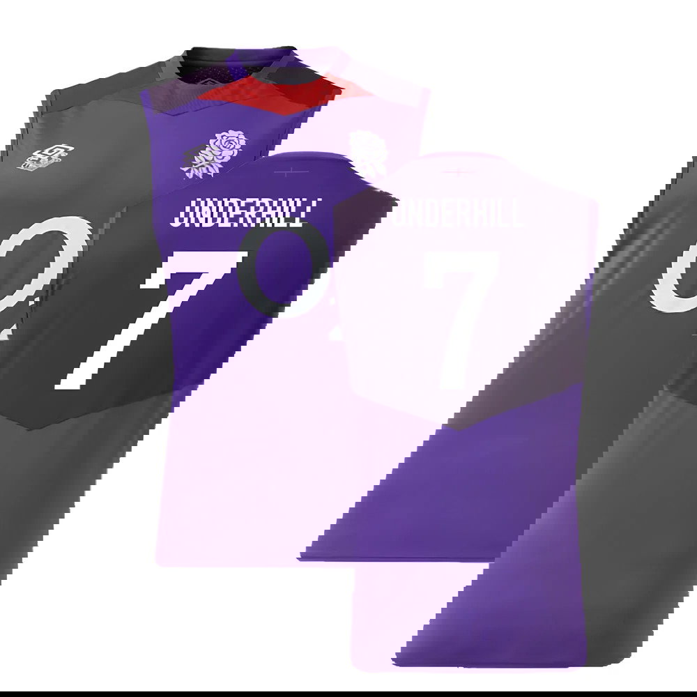 2024-2025 England Rugby Sleeveless Jersey (Violet) - Kids (Underhill 7)